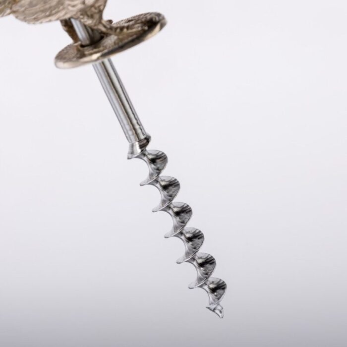 20th century silver corkscrew in the shape of pheasant england 1991 13