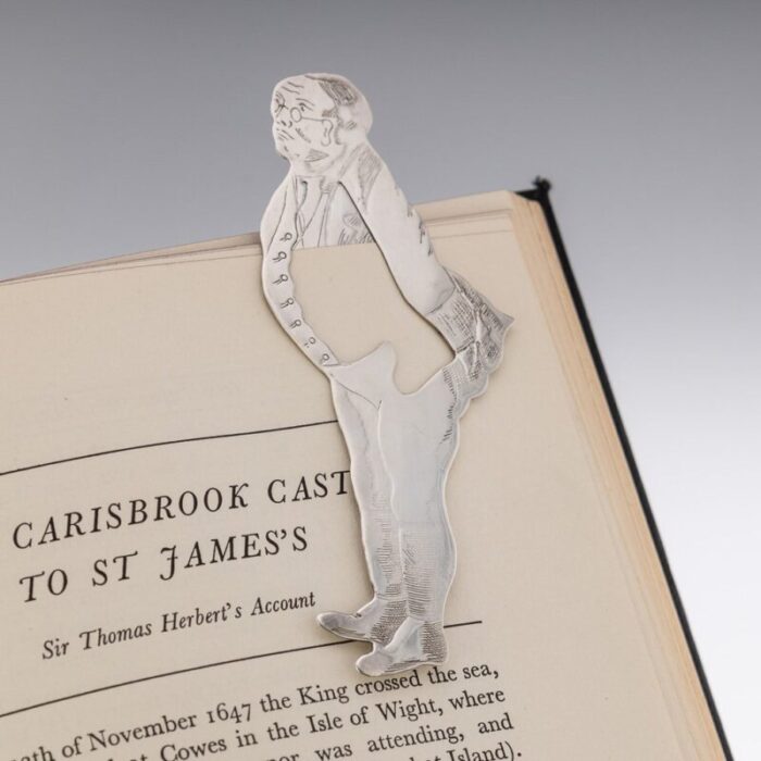 20th century silver novelty bookmark from samuel pickwick london 1975 5