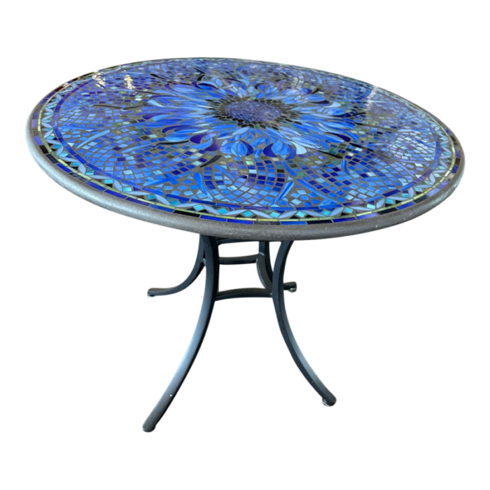 21st century neille olson mosaics indoor outdoor bistro 30 dining table 5854