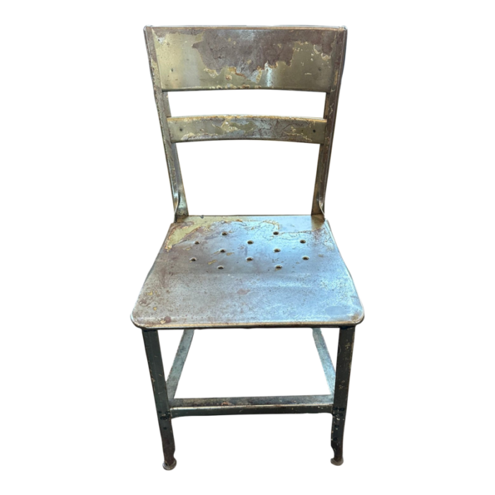 33 vintage mid century toledo steel dining chair 3960