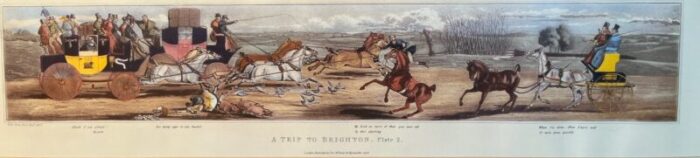 a trip to brighton 1824 hand colored engraving panoramic vie sir john dean paul esqdel 0080