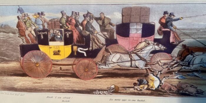 a trip to brighton 1824 hand colored engraving panoramic vie sir john dean paul esqdel 1355