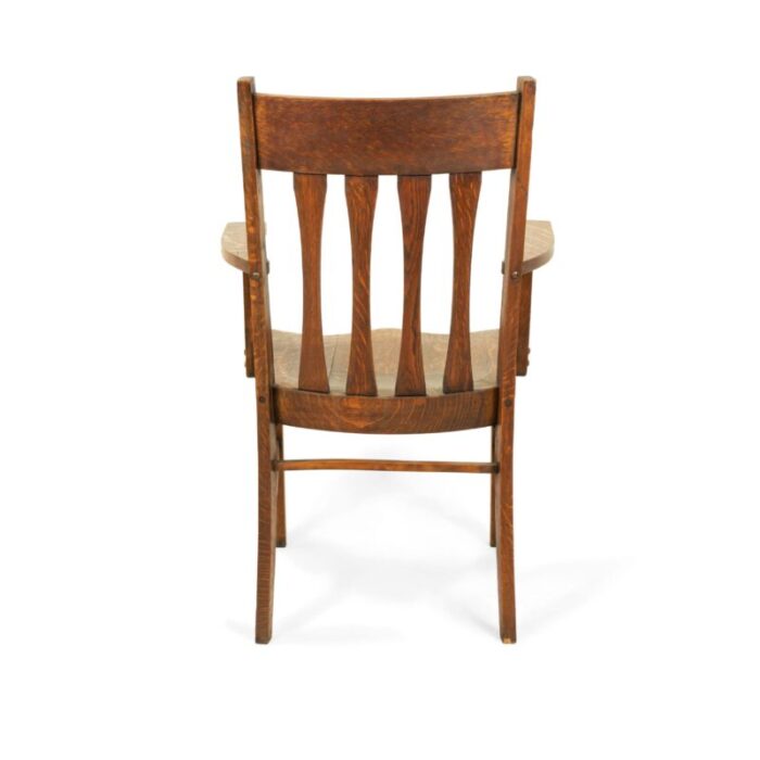 american mission slat back wooden armchair 8203