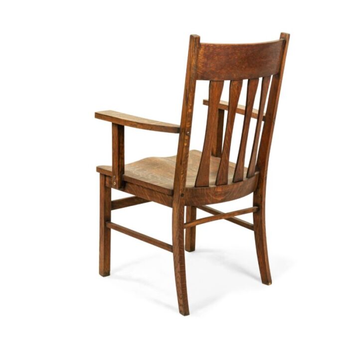 american mission slat back wooden armchair 9282