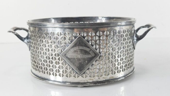 american silverplate wine coaster 2