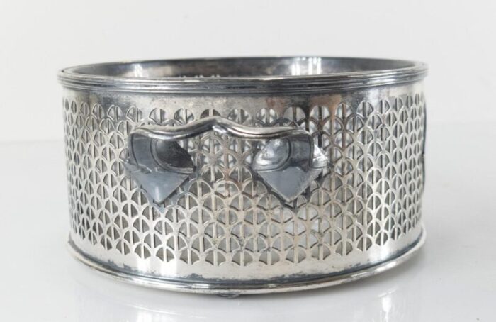 american silverplate wine coaster 3