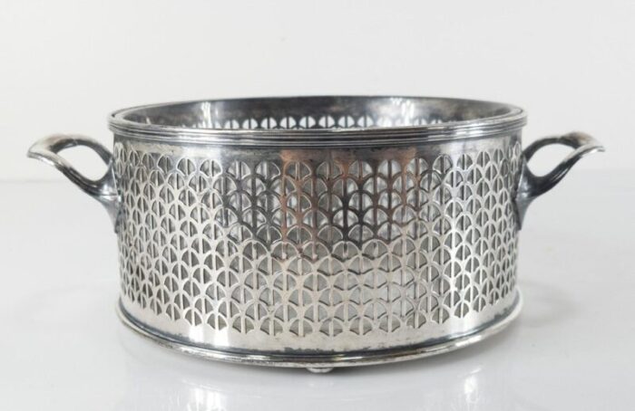 american silverplate wine coaster 4