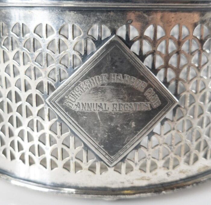 american silverplate wine coaster 7