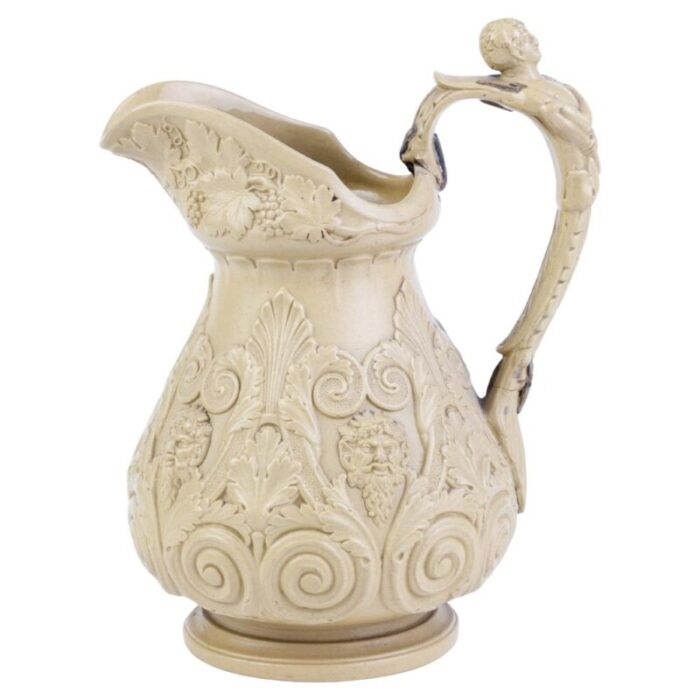 american stoneware pitcher by d j henderson 1829 1