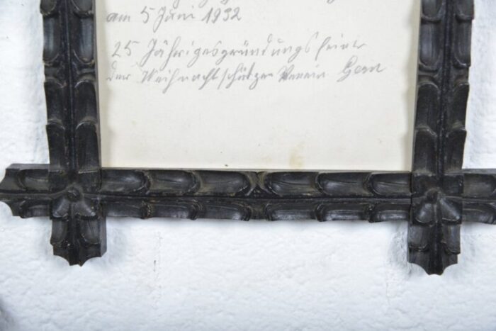 antique bavarian black forest ebonised picture frames set of 5 12