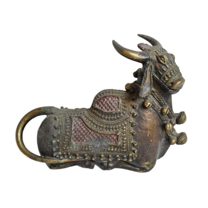 antique brass nandi bull 9