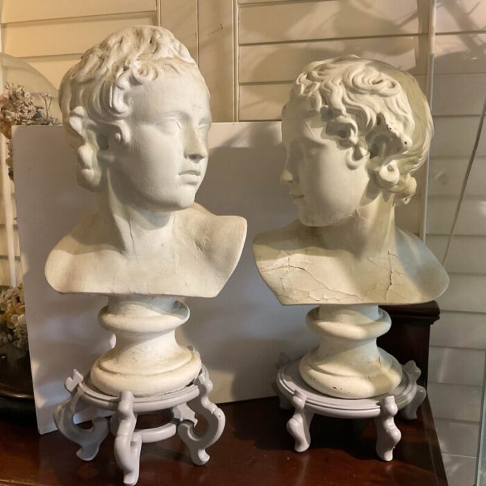 antique busts of children pr 9450