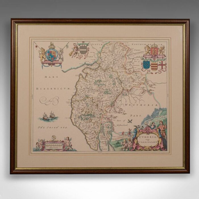 antique english lithography map 1