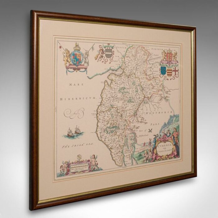 antique english lithography map 2