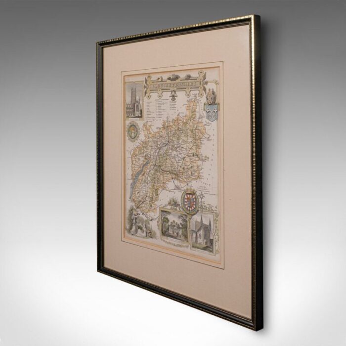 antique english lithography map 3 1