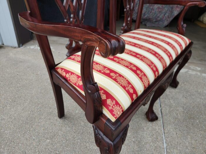 antique georgian mahogany settee 1742