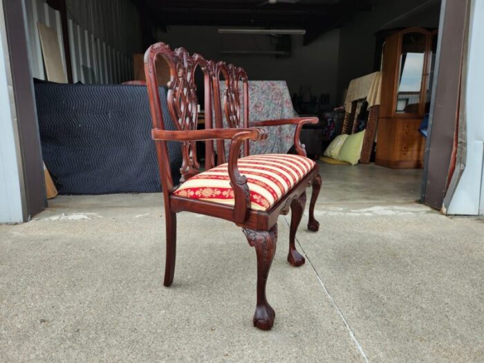 antique georgian mahogany settee 8135