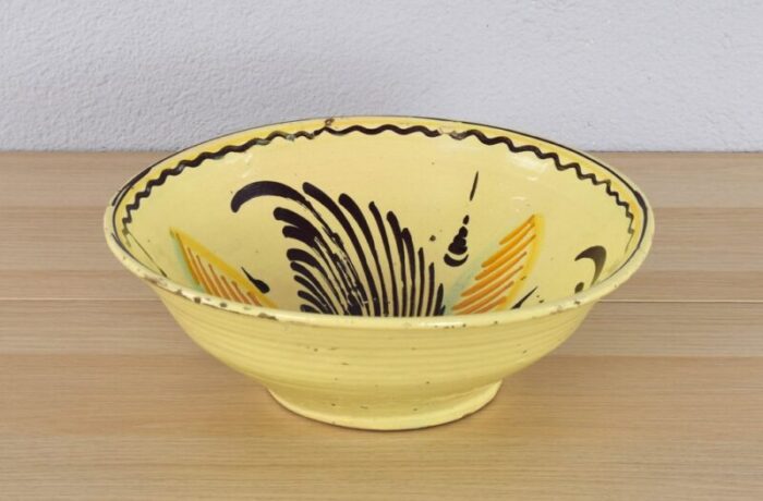 antique handmade archbishop ceramic glazed lebrillo bowl 6