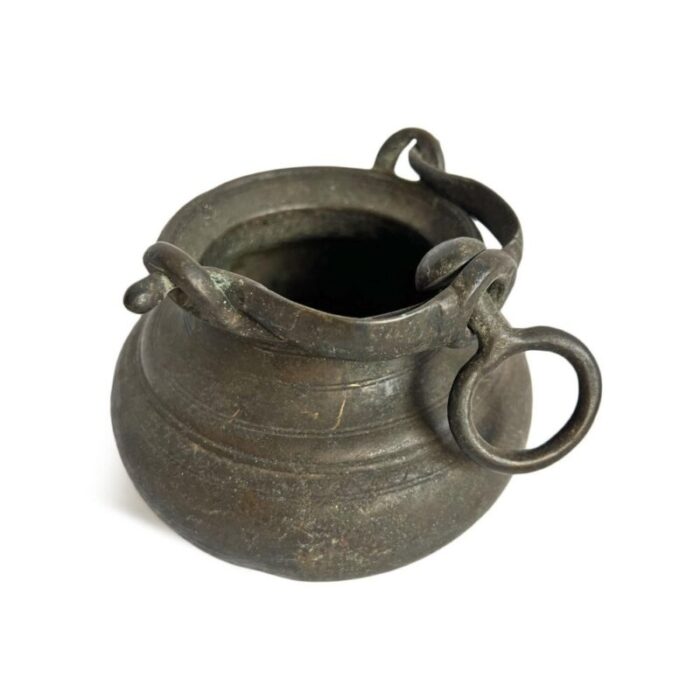 antique india bronze cook pot 2