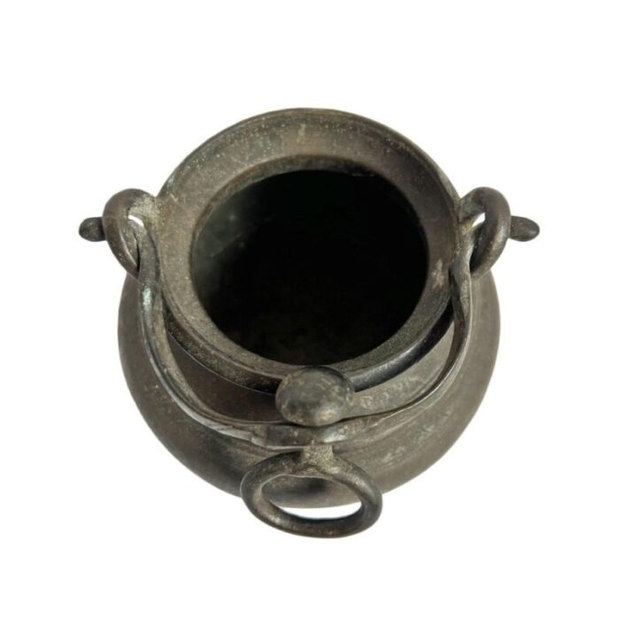 antique india bronze cook pot 4