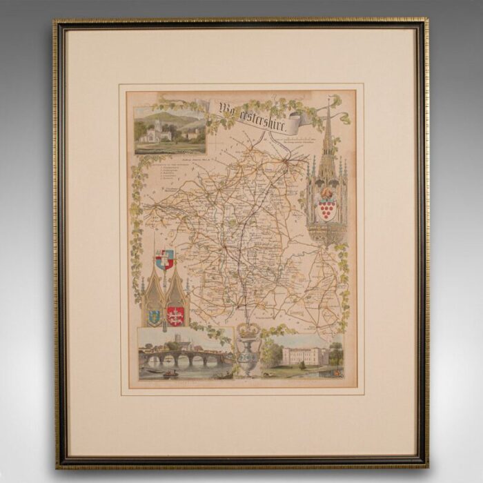 antique lithography map 1