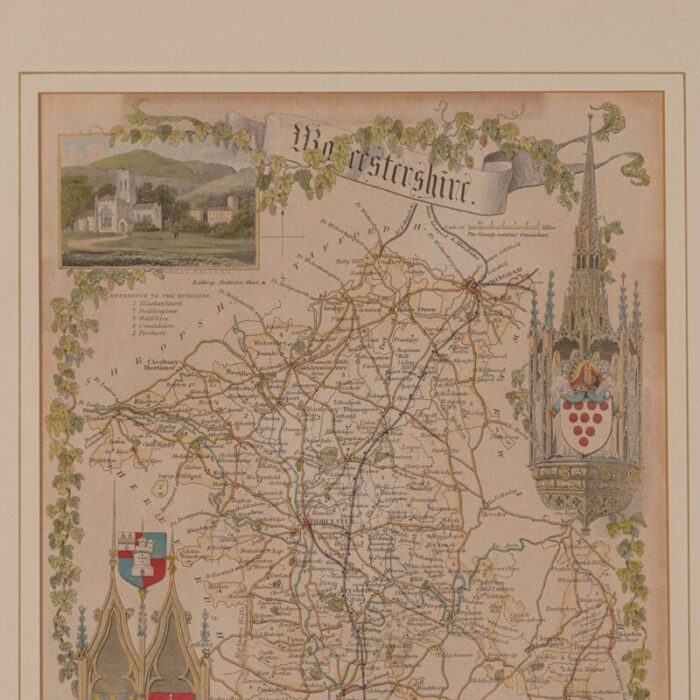 antique lithography map 4