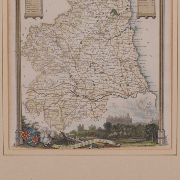 antique lithography map 6 1