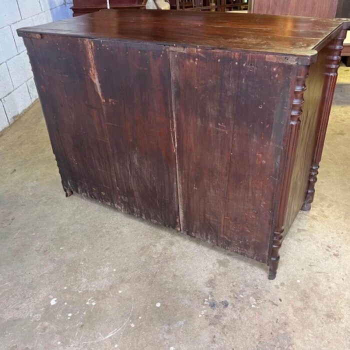 antique mahogany bow front dresser 9139