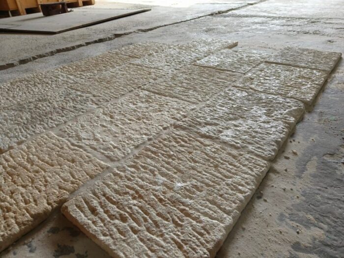 antique rustic salvaged reclaimed ancient cladding natural stone tile flooring 710 piece set 7969