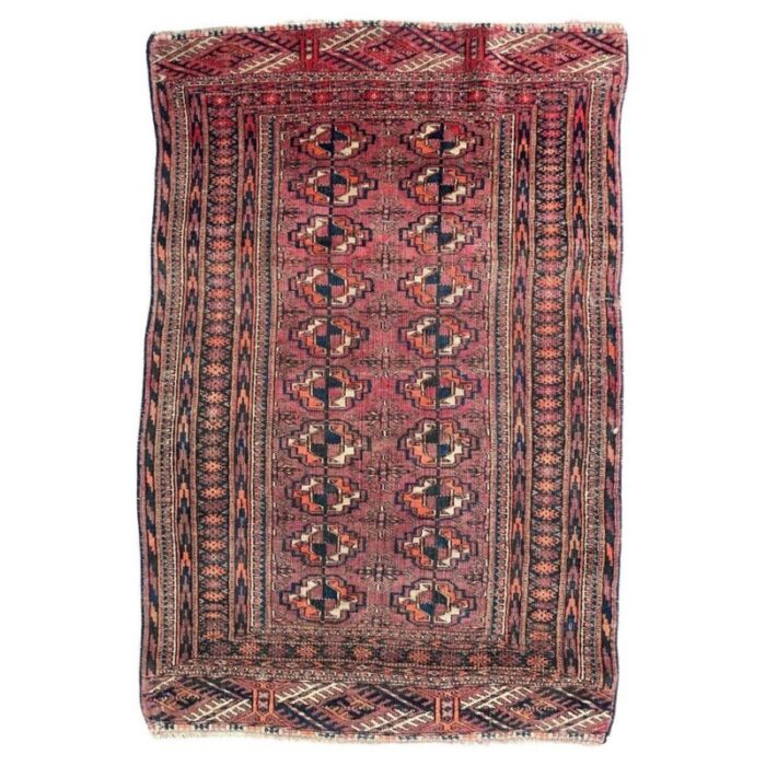 antique turkmen bokhara rug 1890s 1