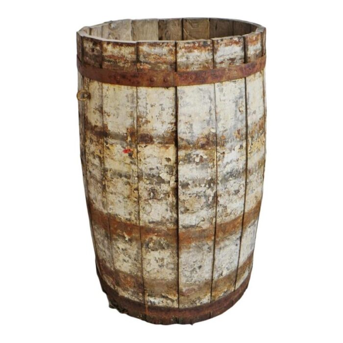 antique wood barrel 1