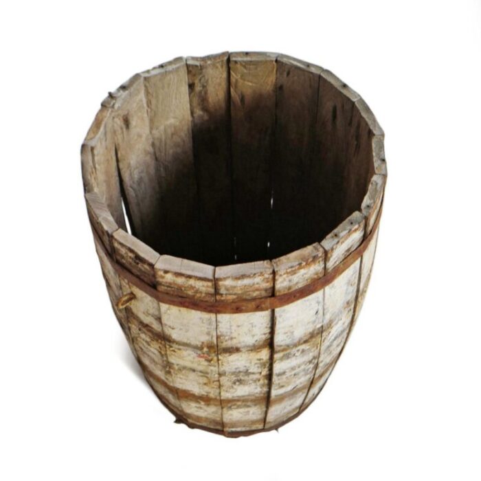 antique wood barrel 2