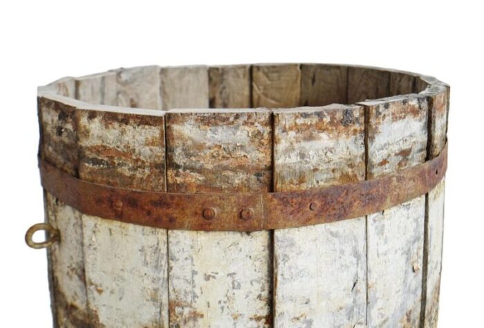 antique wood barrel 3