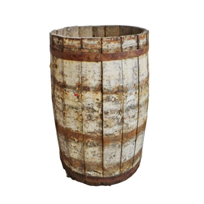 antique wood barrel 4