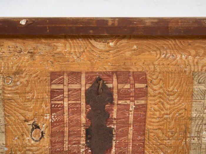 antique wood trunk 1890s 8