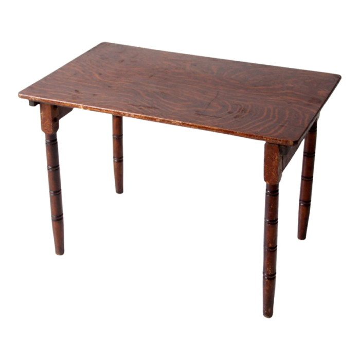 antique wooden clipper folding table 4438