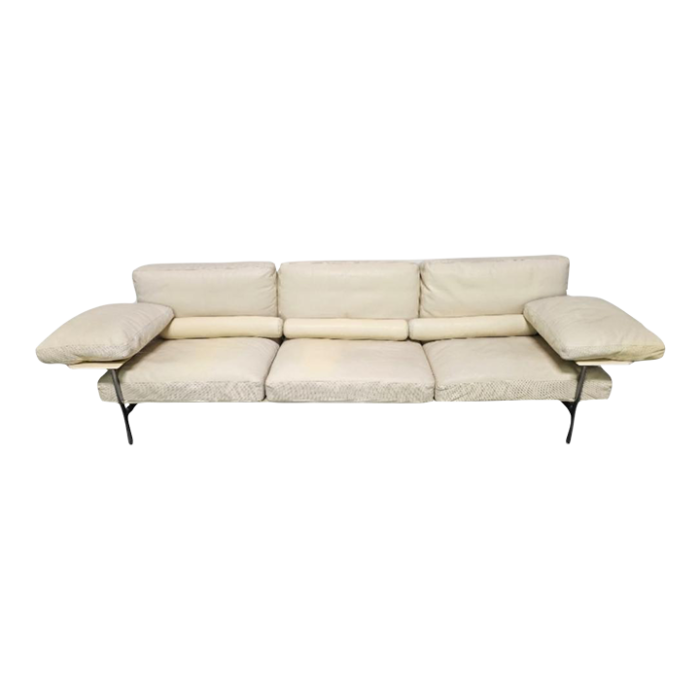 antonio citterio for b and b italia diesis three seat leather sofa 3848