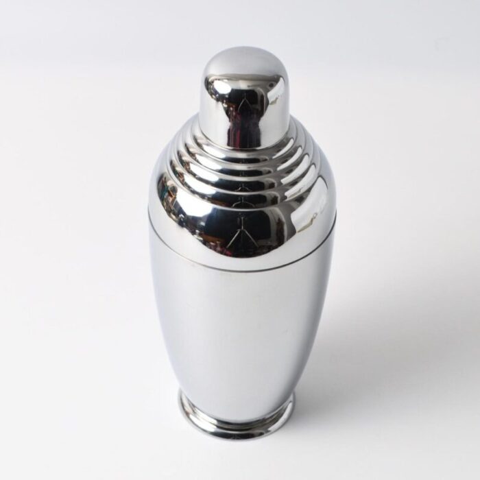 art deco chromed metal cocktail shaker from dana dfa 1940s 3