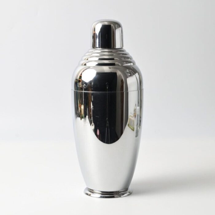 art deco chromed metal cocktail shaker from dana dfa 1940s 6