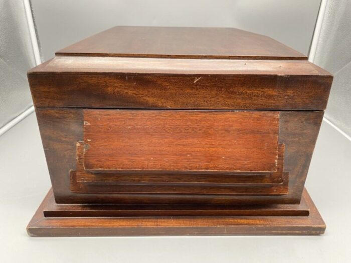 art deco cutlery box in mahogany 5