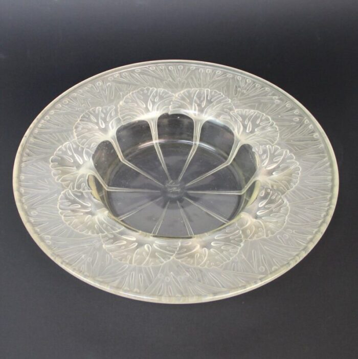 art deco glass plate by sabino 1930s 3