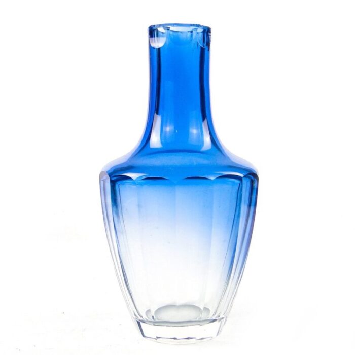 art deco glass water carafe from moser former czechoslovakia 1930s 1