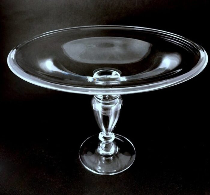 art deco italian crystal table centerpiece 1984 2