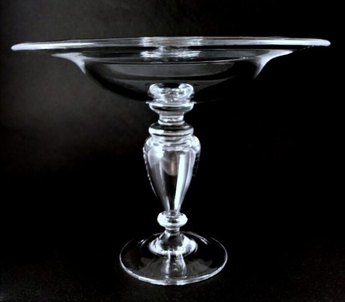 art deco italian crystal table centerpiece 1984 3