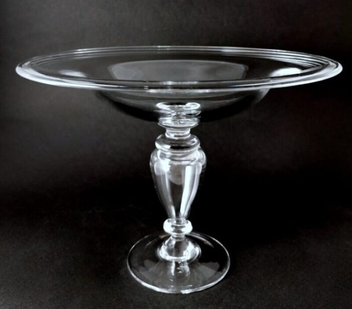 art deco italian crystal table centerpiece 1984 5