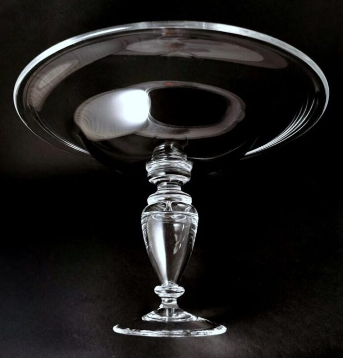 art deco italian crystal table centerpiece 1984 7