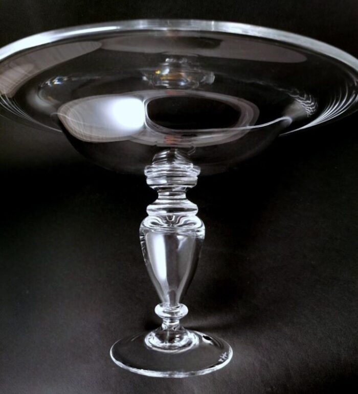 art deco italian crystal table centerpiece 1984 9