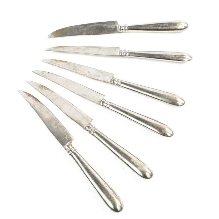 art deco knives germany 1930s set of 6 8