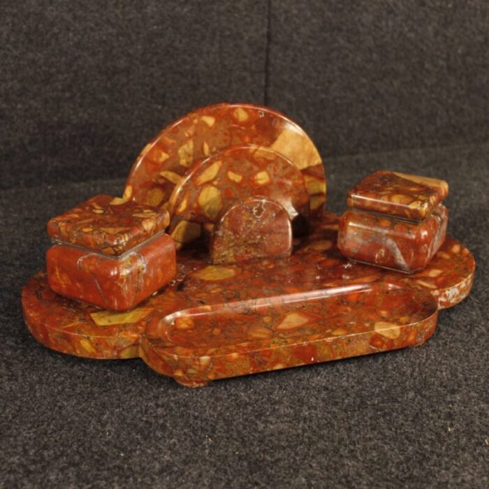 art deco marble inkwell 1930s 1