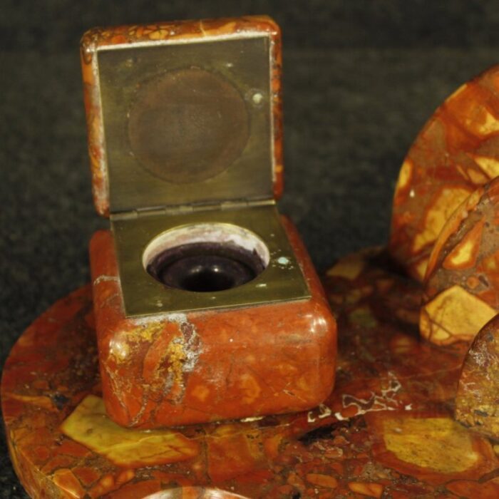 art deco marble inkwell 1930s 11